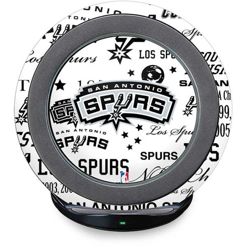 NBA San Antonio Spurs Historic Blast Fast Charge Wireless Charging Stand Skin
